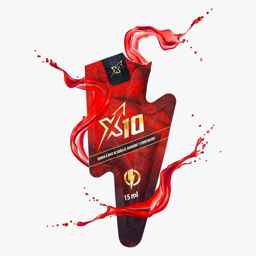 X10 Caja - foto principal del producto, 7 sachets de 15 mL